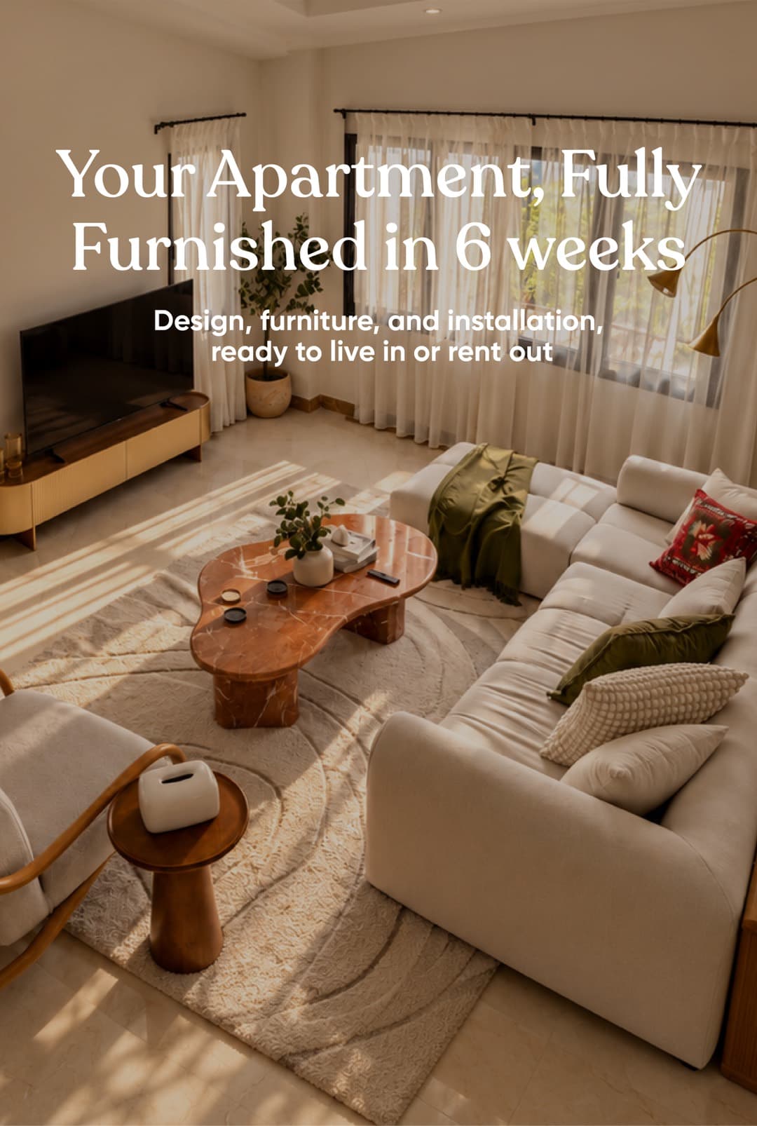 Home furnished by BirdNest